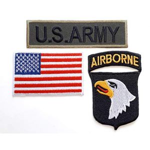 Patch ecusson Militaire Drapeau USA brodé-rie thermocollant (B2SEE LTD avec TVA francaise et livraison LaPoste, neuf)
