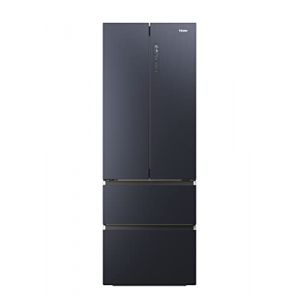 Haier HFW7720ENMB Réfrigérateur combiné - Pose libre, 477L, 4 portes, My Zone Plus, Humidity Zone, Smart Home (Wi-Fi), Noir, Classe E (PIXXOO, neuf)