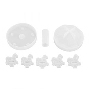 Moule en Silicone pour Cheval Carrousel 3D, Facile à Utiliser, Propre, Matériau de qualité Supérieure, flexibilité Puissante, Réutilisable, pour L'art en Résine (WYANG188, neuf)