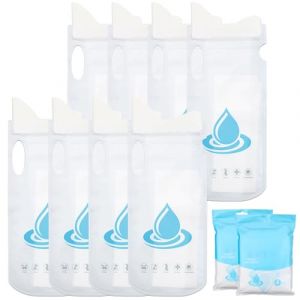 8 Pièces Urinoir Portable,Sacs à Urine Jetables avec Poignée 700ml,Sacs a Vomi Voiture Toilette Sacs Urinoirs D'urgence Pipi Debout pour Femmes Enceintes,Urinoir Homme pour Voyage,Voiture,Camping (xiangjiaojiaojdscw, neuf)