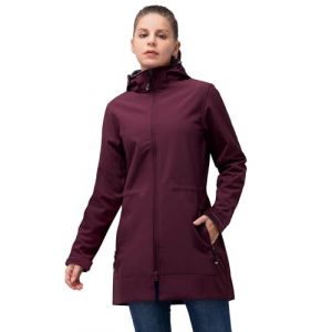 33,000ft Femme Veste Softshell Imperméable Longue Légère Jacket À Capuche Veste de pluie softshell Blouson Coupe Vent pour Activites En Exterieur Course à pied Randonnée Rouge framboise XL (33,000ft EU Direct, neuf)