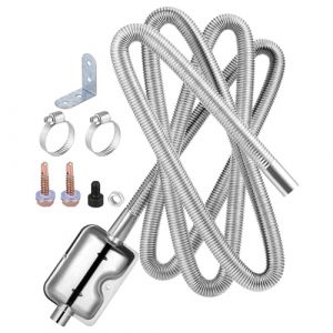 Fentar Kit de Tube d'&Eacute;chappement du R&eacute;chauffeur de Diesel, 300cm Tuyau d'Echappement de Voiture, Tuyau d'&Eacute;chappement du Chauffage Auxiliaire, Tuyau d'&Eacute;chappement Chauffage Voiture avec Silencieux (FtrsTrade, neuf)