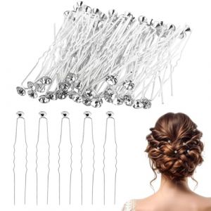 20 Pi&egrave;ces Blanc Accessoires Cheveux Mariage Strass, Bijoux Pince Cheveux Mariage Fleur, Barrette Epingle Cheveux Perle (GloriseGO, neuf)