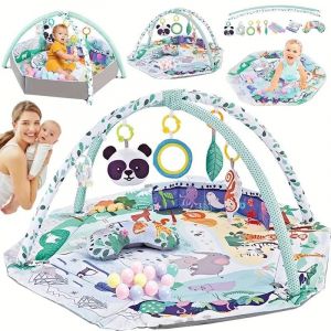 Tapis Tap Piano &Eacute;volutif de Jeux - Tapis d'&Eacute;veil avec Arche d'&Eacute;veil - Jeu Musical et &Eacute;volutif - Motricit&eacute; B&eacute;b&eacute; - Cadeau de Naissance -110 x 110 x 43 cm (Hexagonal) (Hechheu, neuf)