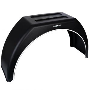 Domar Garde Boue Plastique DK31 &ndash; Aile de Remorque pour Roues 15" et 16", Robuste et R&eacute;sistant (UNITRAILER, neuf)