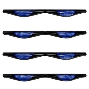 4 pi&egrave;ces de protection de bord de porti&egrave;re de voiture bleue, protection de bord de voiture, bande de protection pour porti&egrave;re de voiture, protection de porti&egrave;re de voiture (RYAN OWENS, neuf)