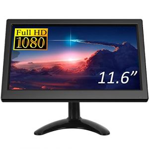 CAMECHO 11,6 Pouces Portable Moniteur Écran HD 1080P Moniteur CCTV Intégré Haut-Parleur avec HDMI VGA AV BNC Connexion Compatible avec PC, DVD, TV, Caméra de Surveillance Caméra de recul (Icamecho, neuf)