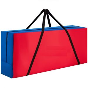 COSTWAY Sac de Rangement en Tissu Oxford pour Jeux Puissance 4 Géant, Sac de Transport pour Jeu de Société (Non Inclus), Espace Spacieux et Matériau Solide, 84x23x36cm (FDS GmbH, neuf)