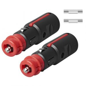 Fiche Universelle pour Allume Cigares, Prise Universelle DIN/Zig – Adaptateur 12V Moto & Voiture – Compatible DIN Ø12mm et Allume-Cigare Ø21mm – avec Levier extractible et raccordement à vis/Soudure (AROMELIVII STORE, neuf)