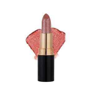 Dreamy Glitter - Rouge à lèvres pour femme - 6 couleurs - Hydratant et brillant - 24 heures - Imperméable - Brillant à lèvres - Brillant fin et scintillant - Orange rouge (RujizUI, neuf)