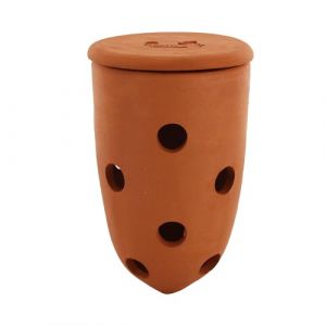 WORMacotta | Lombricomposteur 1,1L en Terre Cuite &agrave; enterrer | Transformez Votre jardini&egrave;re en lombricomposteur | Compostez Vos d&eacute;chets organiques, Parfait pour Nourrir Vos Plantes (Ferme du Moutta, neuf)