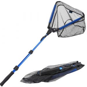 Sougayilang Épuisette de pêche pour la pêche avec mousse EVA, poignée télescopique en alliage d'aluminium, épuisette de pêche légère, portable pour lac, mer, rivière - -B115 (CARP FISHING 955, neuf)