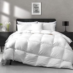 APSMILE Couette 155x220 4 Saisons, Duvet Oie et Plume Oie, Duvet 1 Personne en Coton Térylène Doux et Respirant, Couette Naturelle Tempérée Edredon Ultra Gonflante, Blanc… (COZY-LINE, neuf)