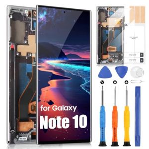 LCD Affichage pour Samsung Note 10 LCD Display pour Galaxy Note 10 SM-N970F SM-N970U Ecran Replacement Digitalizer Touchscreen Assembl&eacute;e avec Outils (Noir avec Cadre, sans Empreinte) (Little Wasp, neuf)