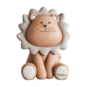 Tirelire Lion en Résine Marron, Tirelire Lion pour Enfants, Tirelire Lion Dessin Animé Mignon, Convient comme Cadeau d'anniversaire, Cadeau d'anniversaire pour Les Enfants Ou Votre Amoureux, Marron (Mrcqdbb, neuf)