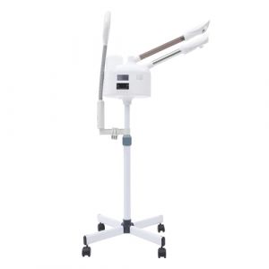 Vapeur Visage Vaporisateur Vaporisateur Face + Pied R&egrave;glable Machine &agrave; Vapeur De Sauna Du Visage De Led 5x 3 En 1 Lampe Loupe Ozone Humidificateur Massage Spa Salon Combin&eacute; (Fupobase, neuf)