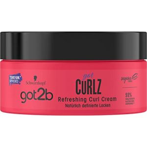 got2b gotCurlz Crème refreshing Curl (1 x 200 ml), crème hydratante pour les boucles coiffantes et nourrissantes, définir et nourrir sans poids (PENNGUIN-FR, neuf)
