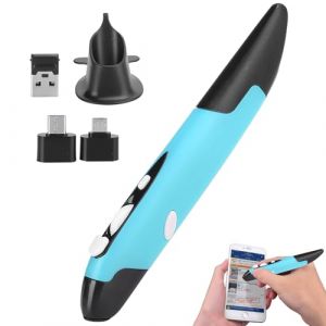 Agatige Stylo optique sans fil USB, stylet d'ordinateur Pi&egrave;ces PC Souris sans fil 2.4G Type de stylo Vertical innovant personnalis&eacute;(bleu) (YuchooesEU, neuf)