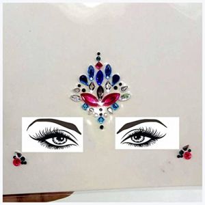 Autocollants double paupière Nouvelle résine acrylique Stick Stick Sticker Bohemia Handpicked Bohême et style tribal Visage et joyaux for les joyaux de la scène frontale Autocollants à double paupière (liyafeidedian651312, neuf)