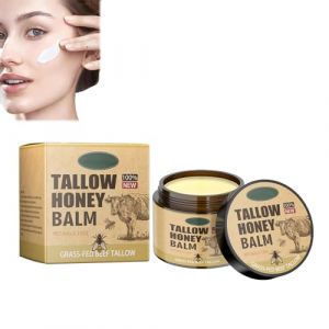 Baume De Suif, Baume Au Miel De Suif, Baume Au Miel Anti-Rides, Hydratant Au Suif De Bœuf Au Miel, Crème Hydratante Pour Le Visage Au Suif, Des Soins Doux Pour La Peau, 60g (XCR-EU, neuf)