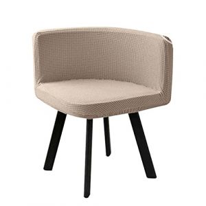 SWJ-swjssb Housse de Chaise Scandinave Velours 1/4/6 Pieces Blanche Bureau Fauteuil Chaise Couverture Extensible Dossier Housse de Chaise Salle a Manger, pour Salon Hôtel Chaise Recouvre (leeupault, neuf)