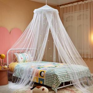 ZIQINPSQ Ciel de lit pour filles avec &eacute;toiles brillantes, rideaux de lit princesse pour lit simple, double, king size, d&eacute;coration de chambre, tente de plafond pour couvrir les tout-petits (&eacute;toile (ZIQINPSQ, neuf)