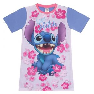 Disney Chemise de Nuit Lilo et Stitch pour Fille, Lilo et Stitch, 7-8 Ans (Bromilow & Wood Retail FR, neuf)