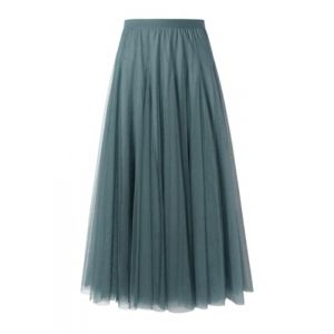 shownicer Jupe Femme Taille Haute Jupe en Tulle &agrave; Couleur Unie Jupe Tulle Femme de Saint Valentin A Bleu du Lac S (Bang Okay Design, neuf)