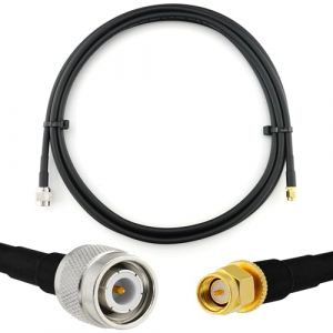 RANGEFUL TNC m&acirc;le vers SMA m&acirc;le 2m c&acirc;ble coaxial &mdash; cable d'extension HF240 (LMR 240 &eacute;quivalent) etanche &mdash; rallonge TNC SMA pour Antenne CB Radio Amateur Sans fil Radio WIFI adaptateur UHF VHF (RANGEFUL, neuf)
