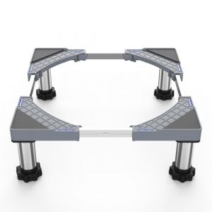 DEWEL Base de Machine à Laver pour réfrigérateur Socle réglable de machine à laver pour sèche-linge et congélateur, charge d'ours 350kg, largeur réglable 44.5-67cm, hauteur d'élévation 18cm-22cm (yaweixian, neuf)