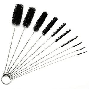 YSTrillion 10 PCS Cleaning Bottle Tube Brosse de Nettoyage, Brosse à Bouteille en Nylon,Brosse de Nettoyage pour Bouteilles,Goupillon Nettoyage pour Bouteille en Verre Bébé Biberon Bouilloire(Blanc) (YSTrillion, neuf)