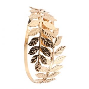 TENDYCOCO 1 Pc Bracelet Brassard Feuille Bracelet Brassard Réglable Brassard De Mariée Brassard Femme Stylé Manchettes Ouvertes Bracelets Fille Bracelets Pour Femmes Brassard Vintage Golden (Kefa Trading Company, neuf)
