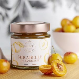 Ô Délices de Lucas – Confiture Mirabelle de Lorraine 62% Fruits – Artisanale et Fabriquée en France – Pot en Verre 230 g – Gastronomie Française (Délices de Lucas, neuf)