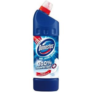 Domestos - Gel WC avec Javel Elimine Les Taches, 100% désinfectant - Le Flacon d'1L - (pour la quantité Plus Que 1 Nous Vous remboursons Le Port supplémentaire) (LYOR SHOP, neuf)