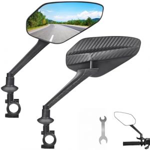LeKuni 2 Pièces Retroviseur Velo, 2024 Amélioré Accessoire Velo, Rétroviseur Réglable À 360° Miroir Convexe, Rétroviseur Vélo Pour Trotinette Electrique, Moto, Route, Scooter, Draisienne (KASINO Direct, neuf)