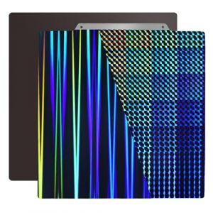 IdeaFormer Smooth H1H Spring Steel Plaque avec lit d'impression magn&eacute;tique 310 x 310 mm, Rainbow Streak+Phantom H1H Plaque d'impression pour Artillery Sidewinder X1/X2 pour Creality CR-10/CR-10S/Anet (IdeaFormer, neuf)