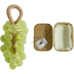 Savon au raisin, fait &agrave; la main, sur corde, savon d&eacute;coratif et parfum&eacute; pour la salle de bain et l'air frais, savon naturel au parfum rafra&icirc;chissant, parfum durable, d&eacute;coration de No&euml;l &agrave; suspendre (B#) (文水县晓北百货有限公司, neuf)