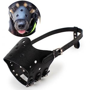 PETCUTE Museli&egrave;re pour Chien en Cuir Museli&egrave;re Anti-aboiement museau de Chien pour Les Chiens Grands Petite Moyenne (ZHI-INNOVATIVE LTD, neuf)