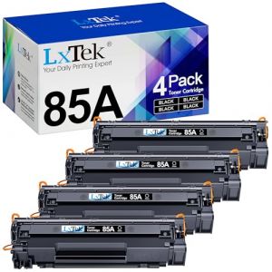 LxTek Compatible Cartouches de Toner Remplacement pour HP CE285A 85A pour LaserJet Pro P1102W P1102 M1132 M1217NFW M1212 M1212NF P1100 M1132MFP M1210 M1136 (Noir, 4-Pack) (CELLIOUM SPARKLE TRADING LTD, neuf)