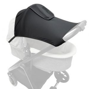 FEMONGY pare soleil poussette universelle avec protection UV 50+ parasol poussette universelle - capote poussette universelle, protege soleil poussette avec hublot, Noir (linxianaidi, neuf)