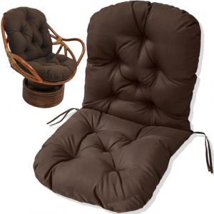 JIcloun Fauteuil en Rotin Pivotant Coussin pour Fauteuil À Bascule Intérieur Rocker Coussin Pivotant Pad de Remplacement pour Fauteuil Durable Doux Coussin,A7 (BVngHengYangShiQiDongXia, neuf)