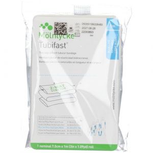 Tubifast Stretch bi-directionnel Bleu 7,5 cm x 1 m (Mamocon AB, neuf)