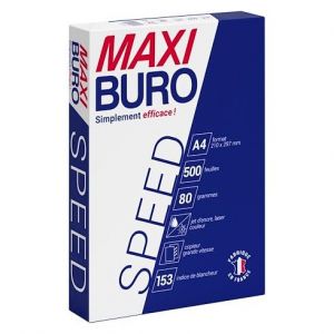 Ramette papier Speed A4 80 g - 500 feuilles - Blanc - Maxiburo (Maxiburo, neuf)