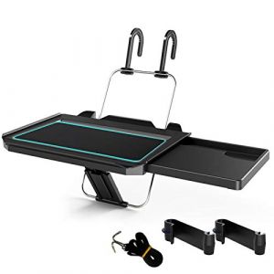 Kwak's Dessus de Table Pliant de Voiture,Table multifonctionnelle pour Voiture,Volant Support de si&egrave;ge arri&egrave;re,Plateau Alimentaire en Voiture,Porte-Boisson,Support de Bureau (Kwak's Official Store FR, neuf)