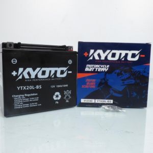 Batterie SLA Kyoto compatible avec Quad TGB 460 Blade Sl Irs 4X4 2012 YTX20L-BS SLA / 12V 18Ah (SPO moto scooter, neuf)