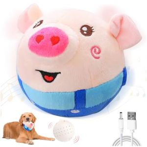 TOGETDREAM Jouets Interactifs pour Chiens Balle Active en Peluche Balle pour Chien Jouet de Chien en Peluche de Lavable Balle d'entra&icirc;nement pour Chien Jouet en Peluche Douce pour Chats Chiens (KKchange, neuf)