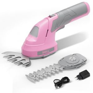 SHALL Cisaille à Gazon sans Fil, Taille-haie, cisaille à arbustes électrique 7,2 V, Coupe-Herbe portatif 2 en 1 (SHALL Tools EU, neuf)