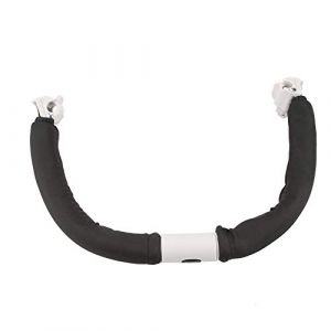 Msiud Poignée de Poussette, Pare Chocs Poussette pour Bébé, Universelle Réglable Accoudoir Guidon, Accessoires Sécurité Barre D'accoudoir Barres Balustre Tige Amovible Bébé Adaptée(Noir) (yusunny, neuf)