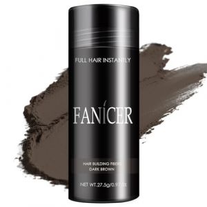 Fibre Capillaire, Poudre Densifiante Cheveux, Poudre Cheveux Pour Cheveux Clairsemés, Fibres capillaires Poudre de Cheveux, effet immédiat, Cheveux sont plus épais, Moelleux(Marron Foncé) (hongzikai, neuf)