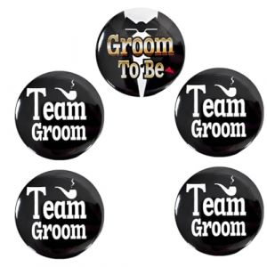 NOPKESV 5 pièces EVG Accessoire, Écharpe Futur Marié, Badges EVG, Team EVG, Déguisement EVG Homme, EVG Homme Accessoires, EVG Costume, Cadeau Future Mariée, Accessoires Mariage, Fiançailles (Noir) (WANGSHENGYA, neuf)